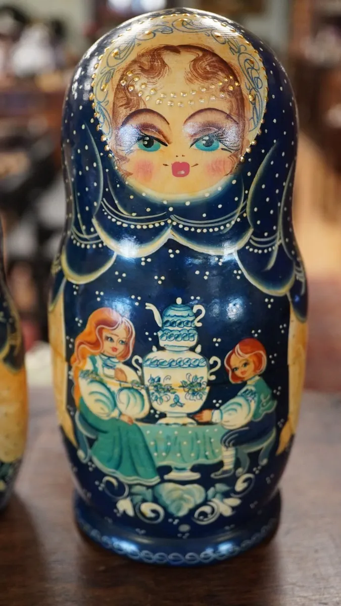 Vintage Russian Matryoshka Dolls - Image 3