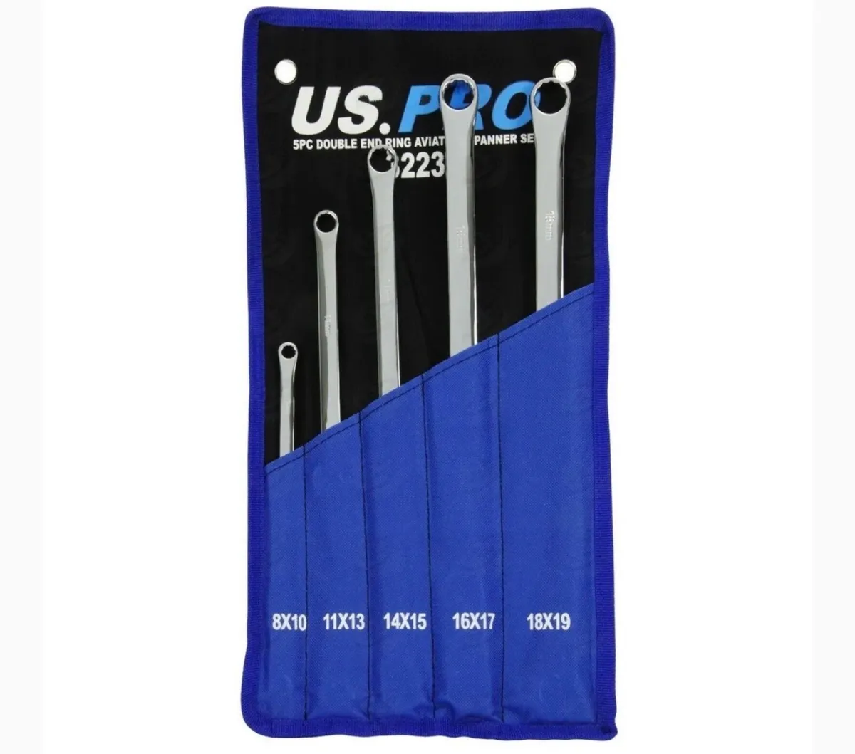 Brand New 5Pc Double End Ring Avatation Spanners - Image 1