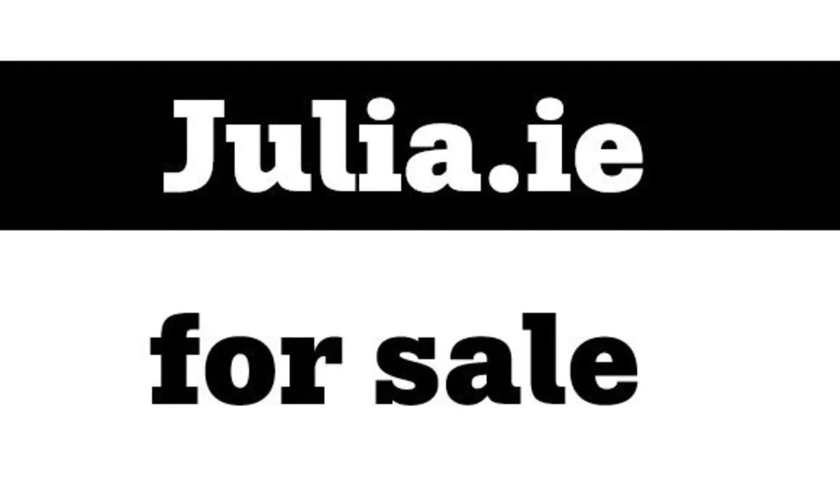 valuable domain name  www.Julia.ie