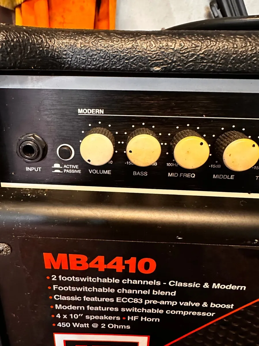 Marshall MB4410 Bass Amplifier – 450 Watts - Image 4