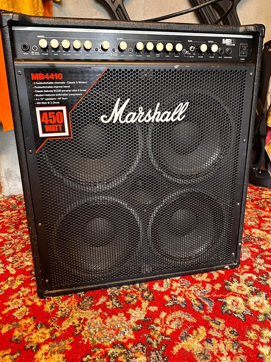 Marshall MB4410 Bass Amplifier – 450 Watts - Image 1