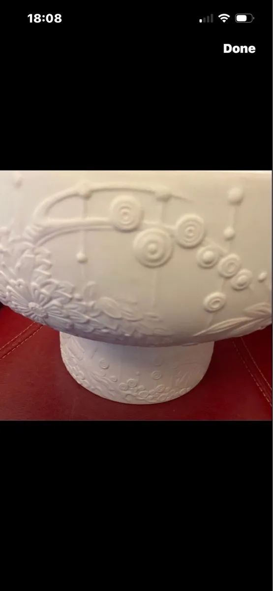 Rare Large Lladro White Pastoral Bowl - Image 3