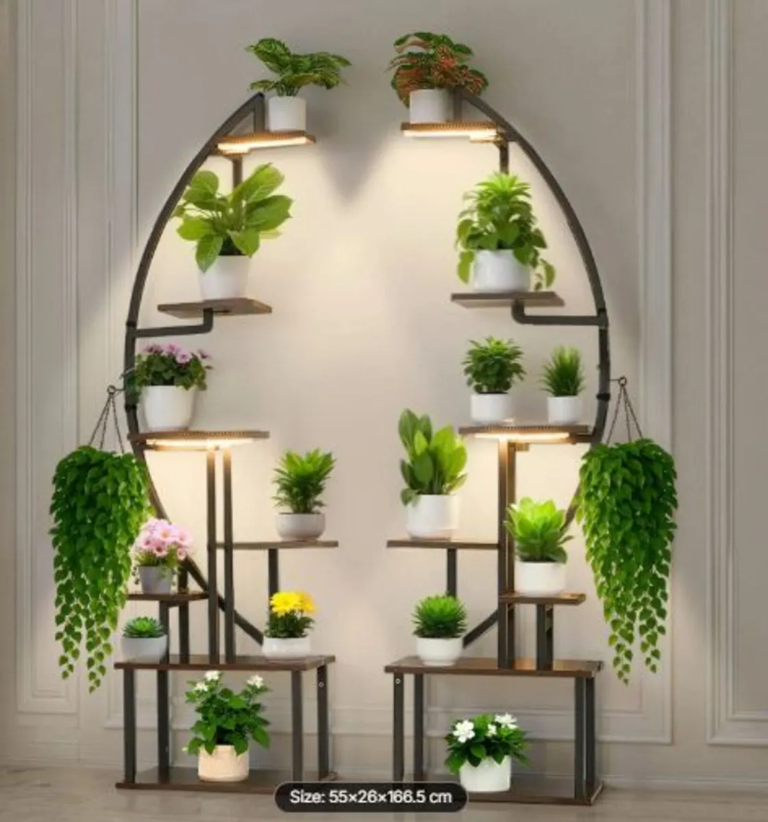 Plant Stand Indoor with Grow Lights, 166.5cm Tall - Image 1