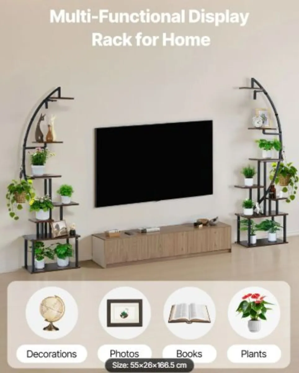 Plant Stand Indoor with Grow Lights, 166.5cm Tall - Image 3