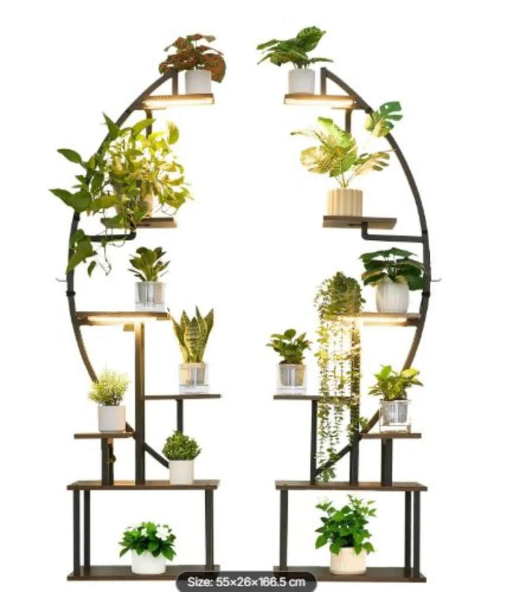 Plant Stand Indoor with Grow Lights, 166.5cm Tall - Image 4
