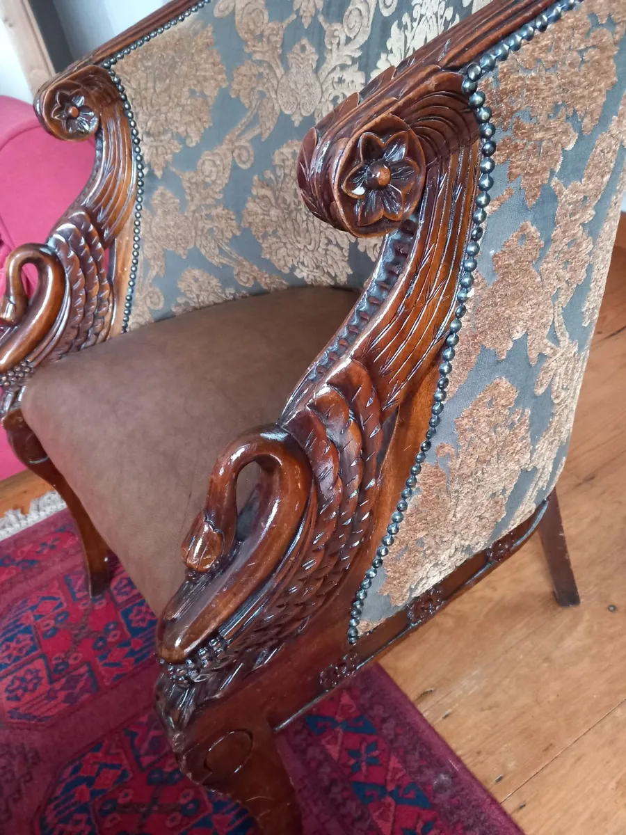 Victorian style mahogany tub  chairs - Image 3