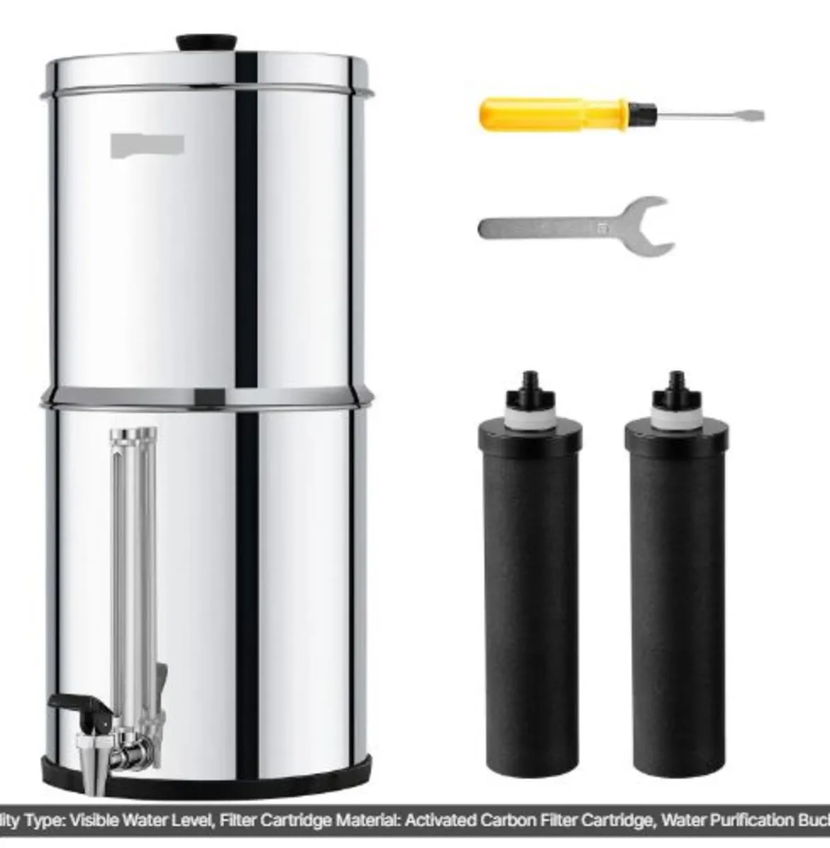 Gravity-fed Water Filter System,2.25G 304 Stainle - Image 1