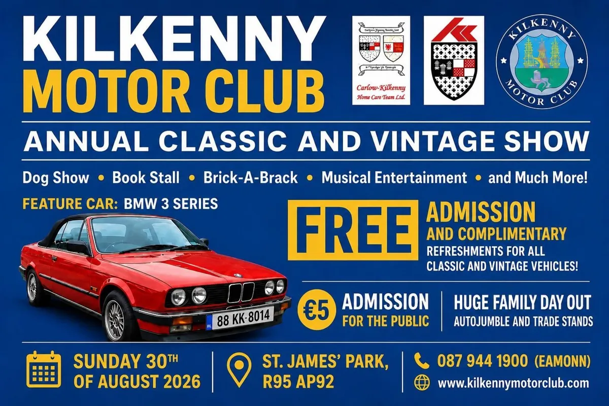 Kilkenny Motor club annual show Sunday 30th of Aug - Image 1