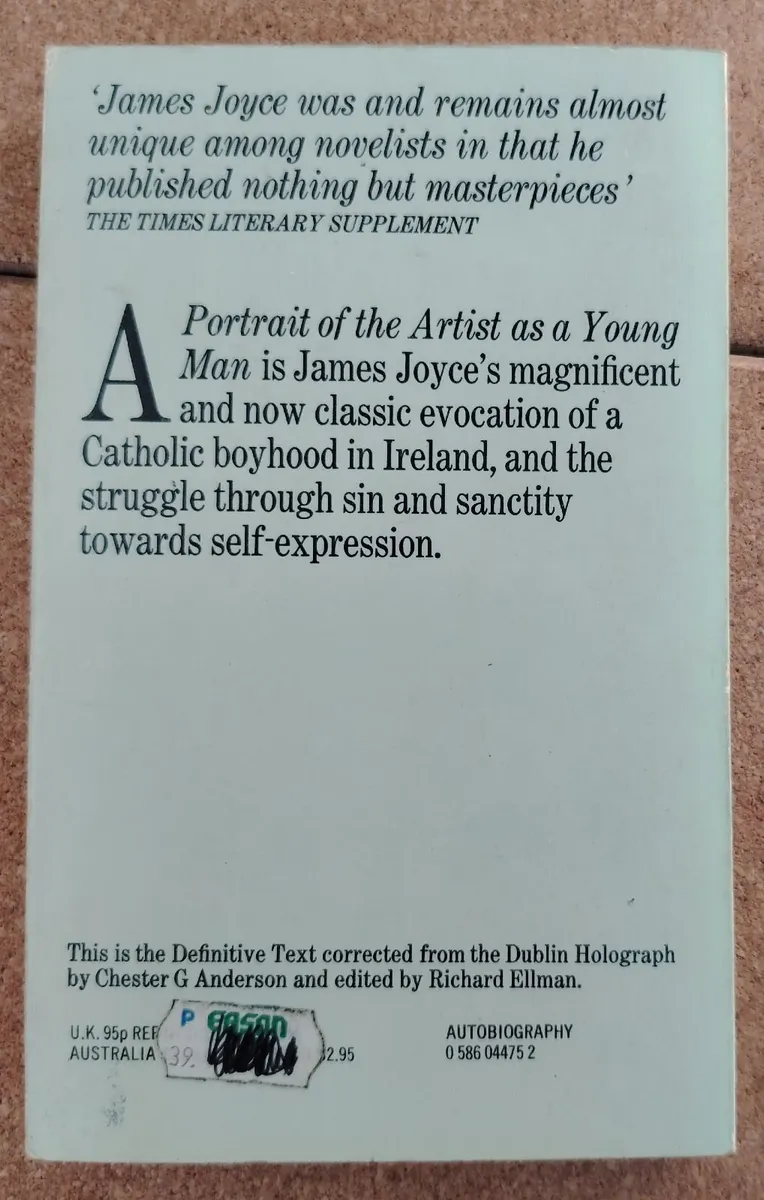 James Joyce - A Portrait of the Artist 1980 - Image 1