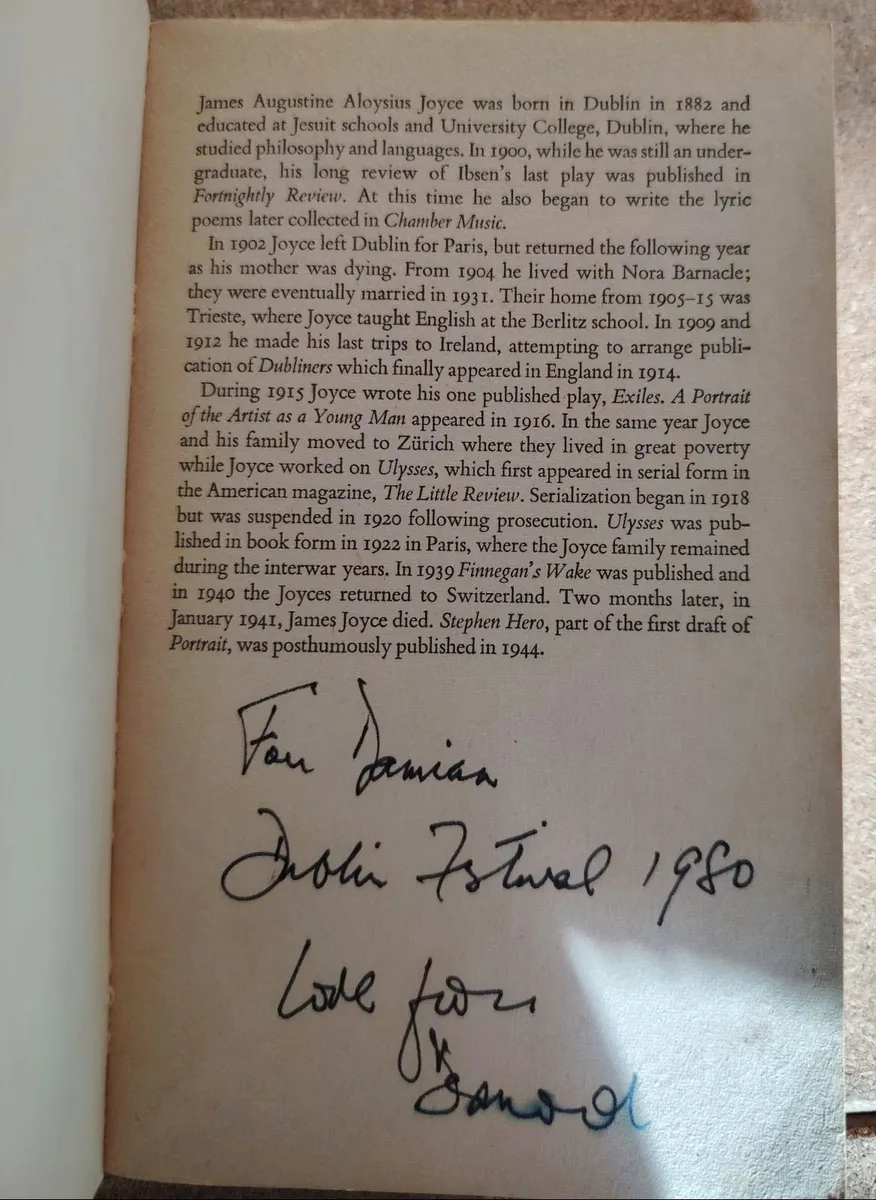 James Joyce - A Portrait of the Artist 1980 - Image 4