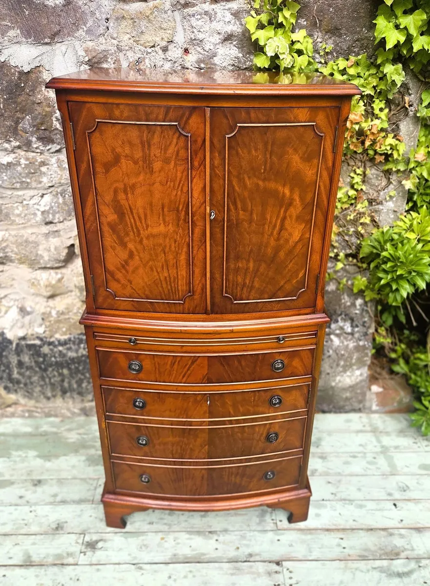 Vintage Cherrywood Drinks Cabinet- Circa 1970 - Image 1