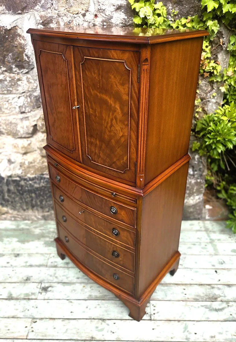 Vintage Cherrywood Drinks Cabinet- Circa 1970 - Image 2