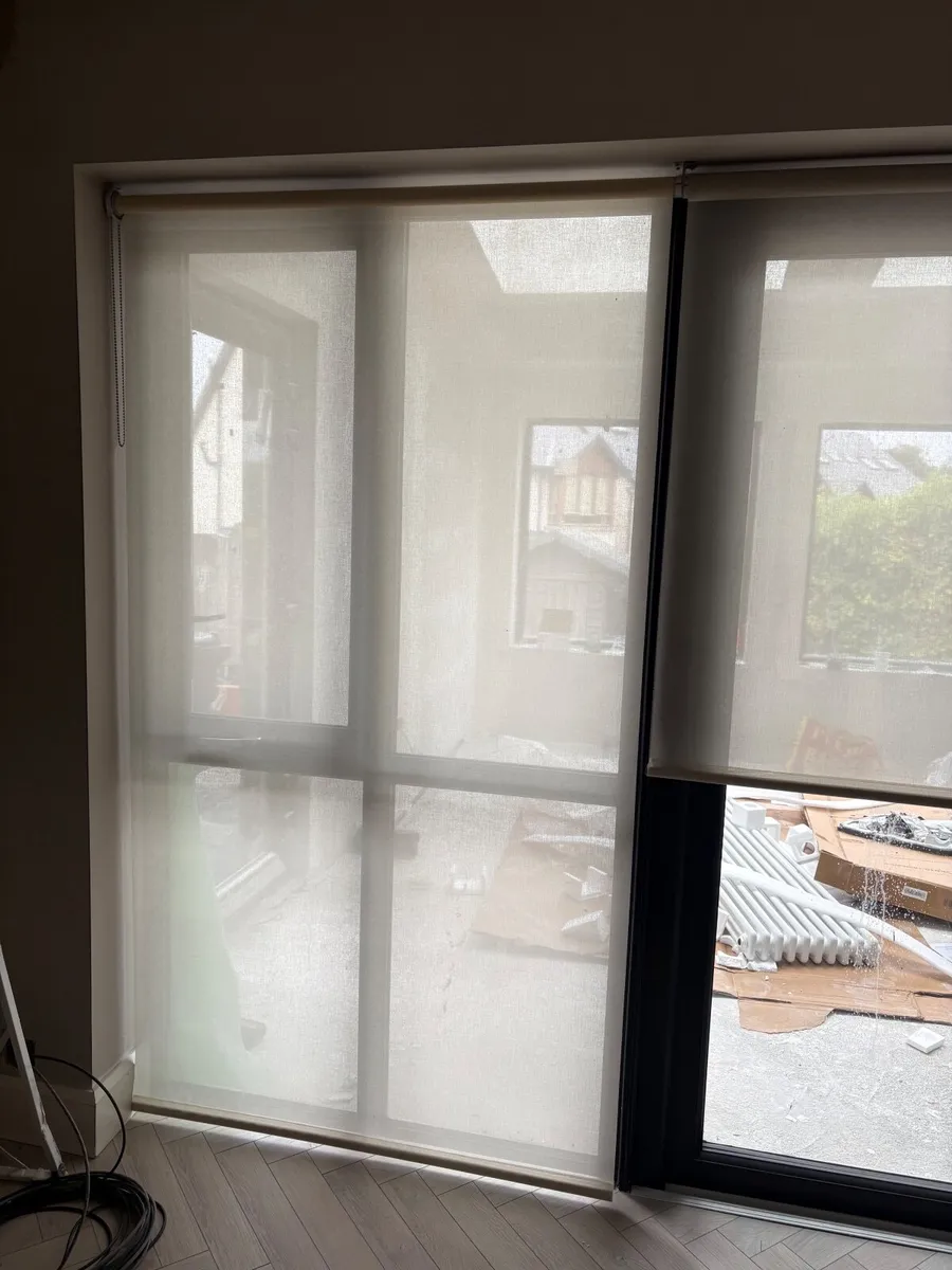 Sheer privacy Blinds (cream) x 2 - Image 2