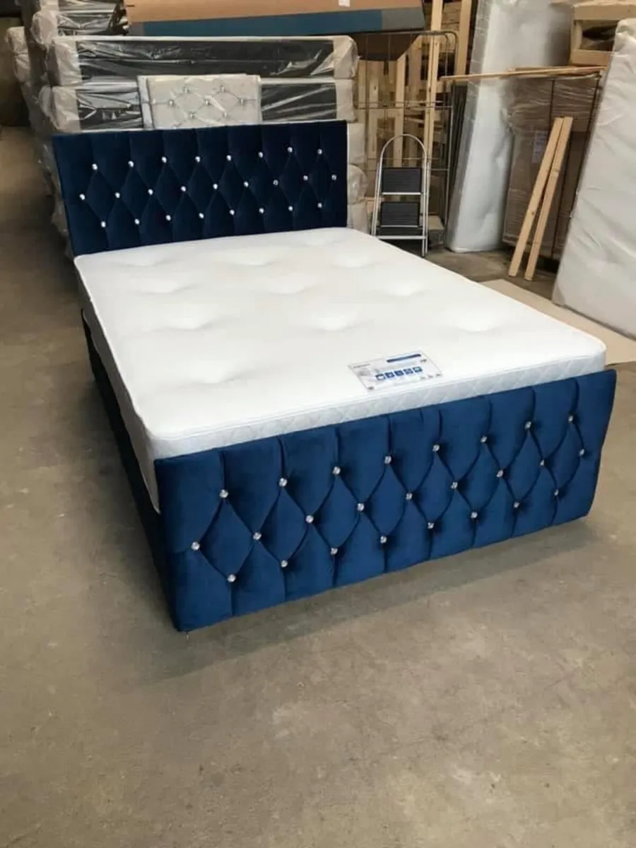 Florida Double & King Size Bed Frame With Drawers - Image 3