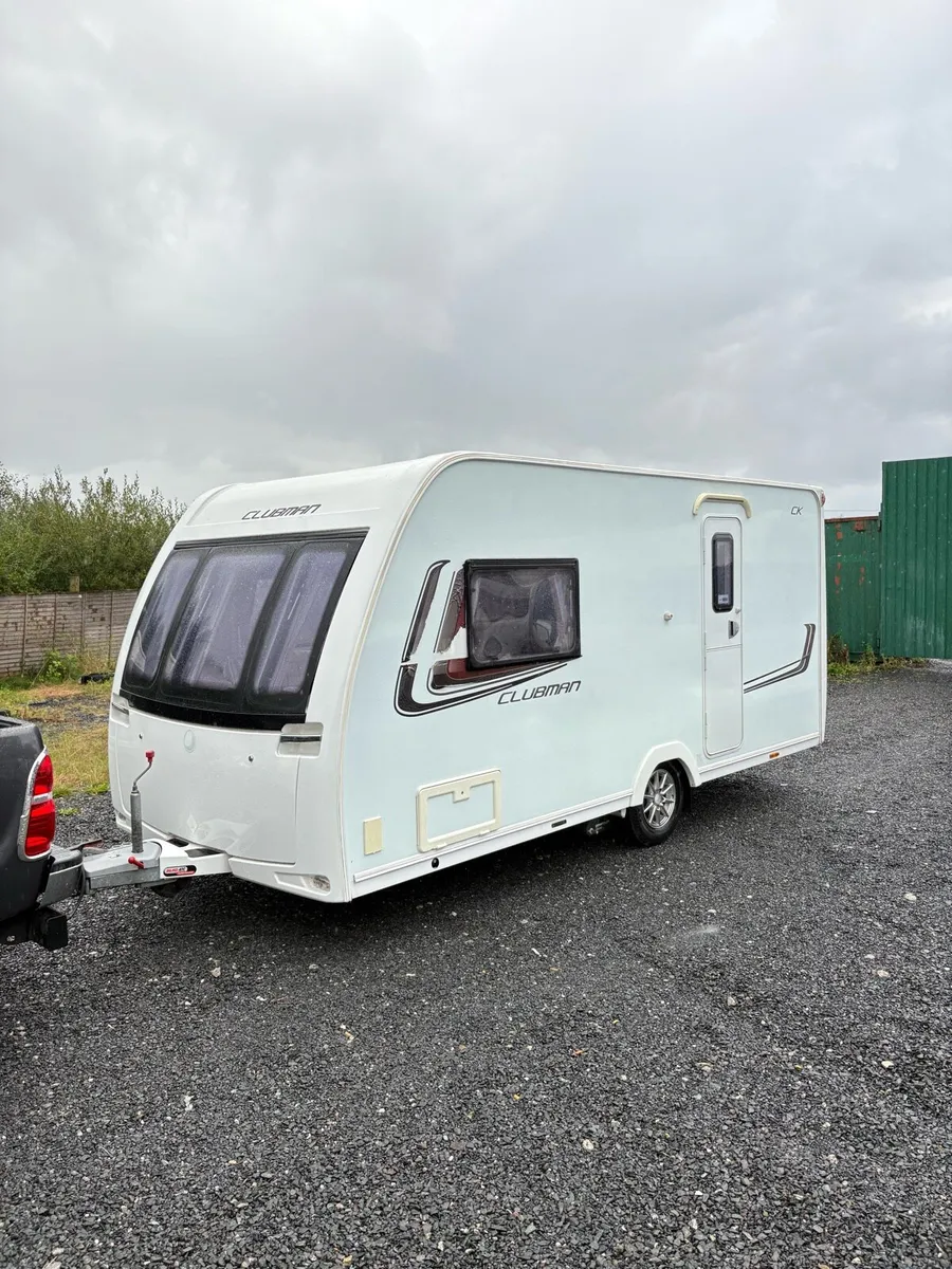 2015 Lunar Clubman 2 Berth Rear Washroom Caravan - Image 1