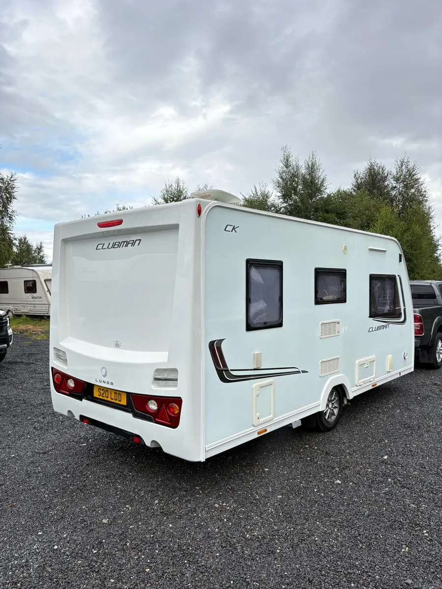 2015 Lunar Clubman 2 Berth Rear Washroom Caravan - Image 3