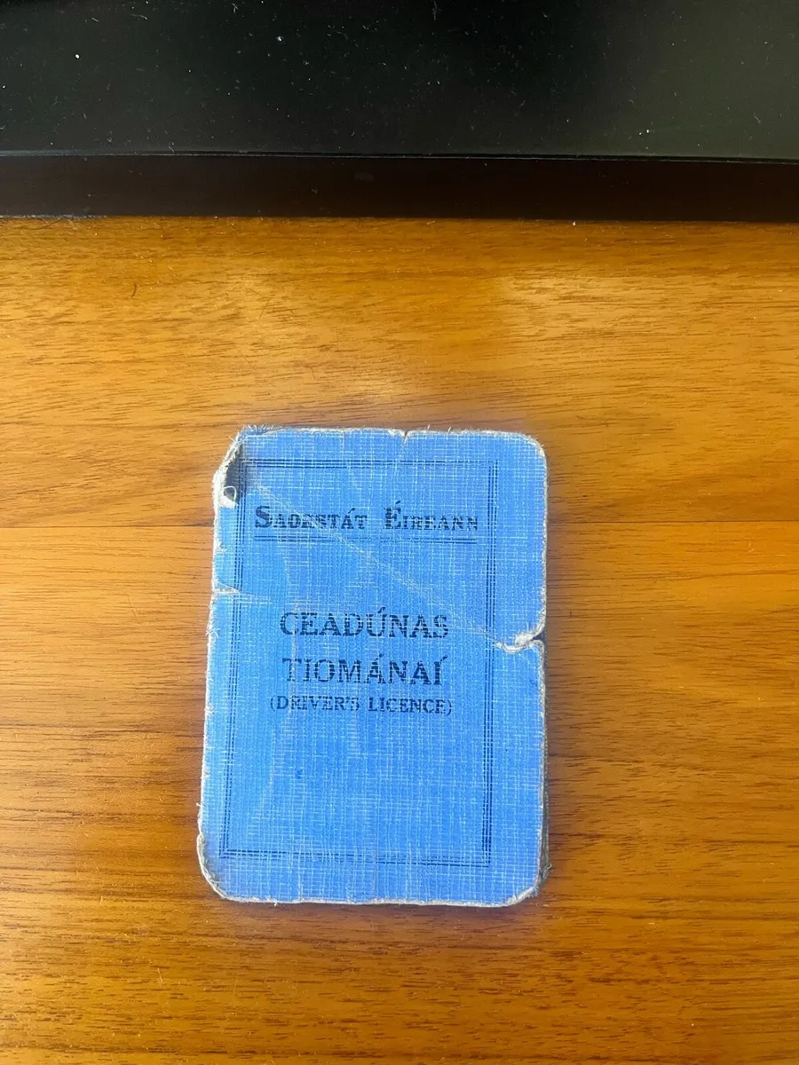 1931 Irish Driving Licence Interesting Owner - Image 2