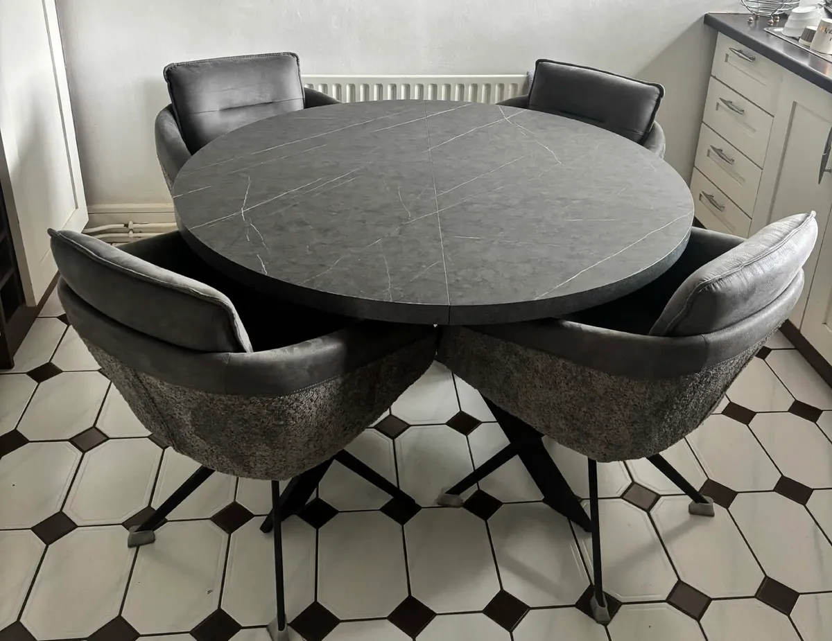 Dining Table & 4 Chairs - Image 3