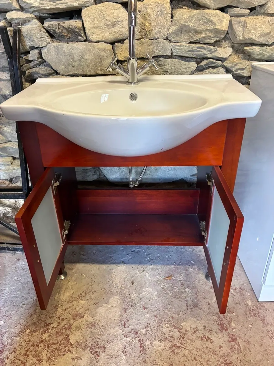 Mahogany sink unit - Image 2
