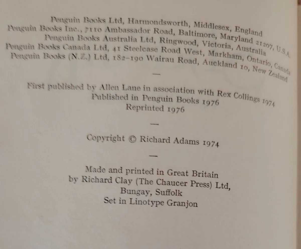 Richard Adams 1976 Vintage Penguin Paperback Set - Image 3
