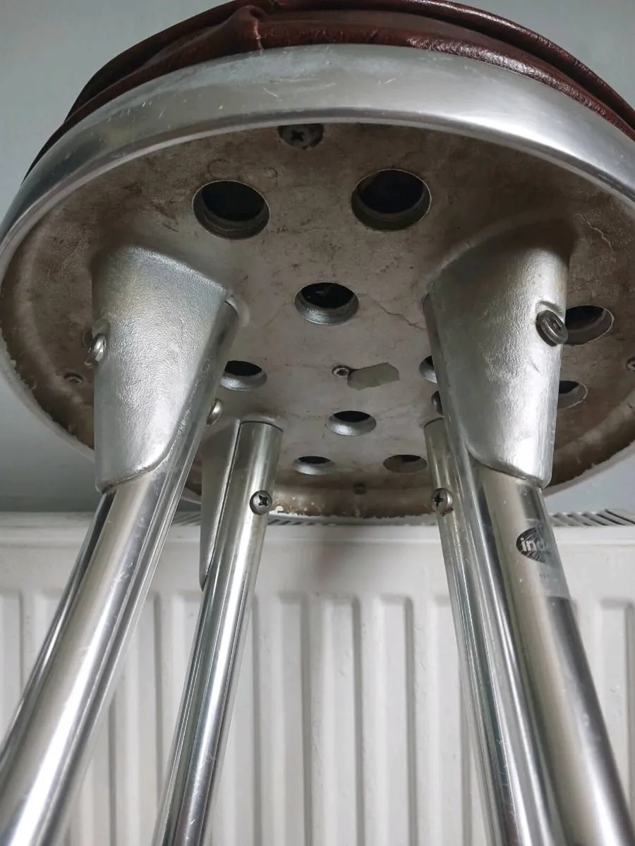 Vintage industrial stools  x 2 - Image 2