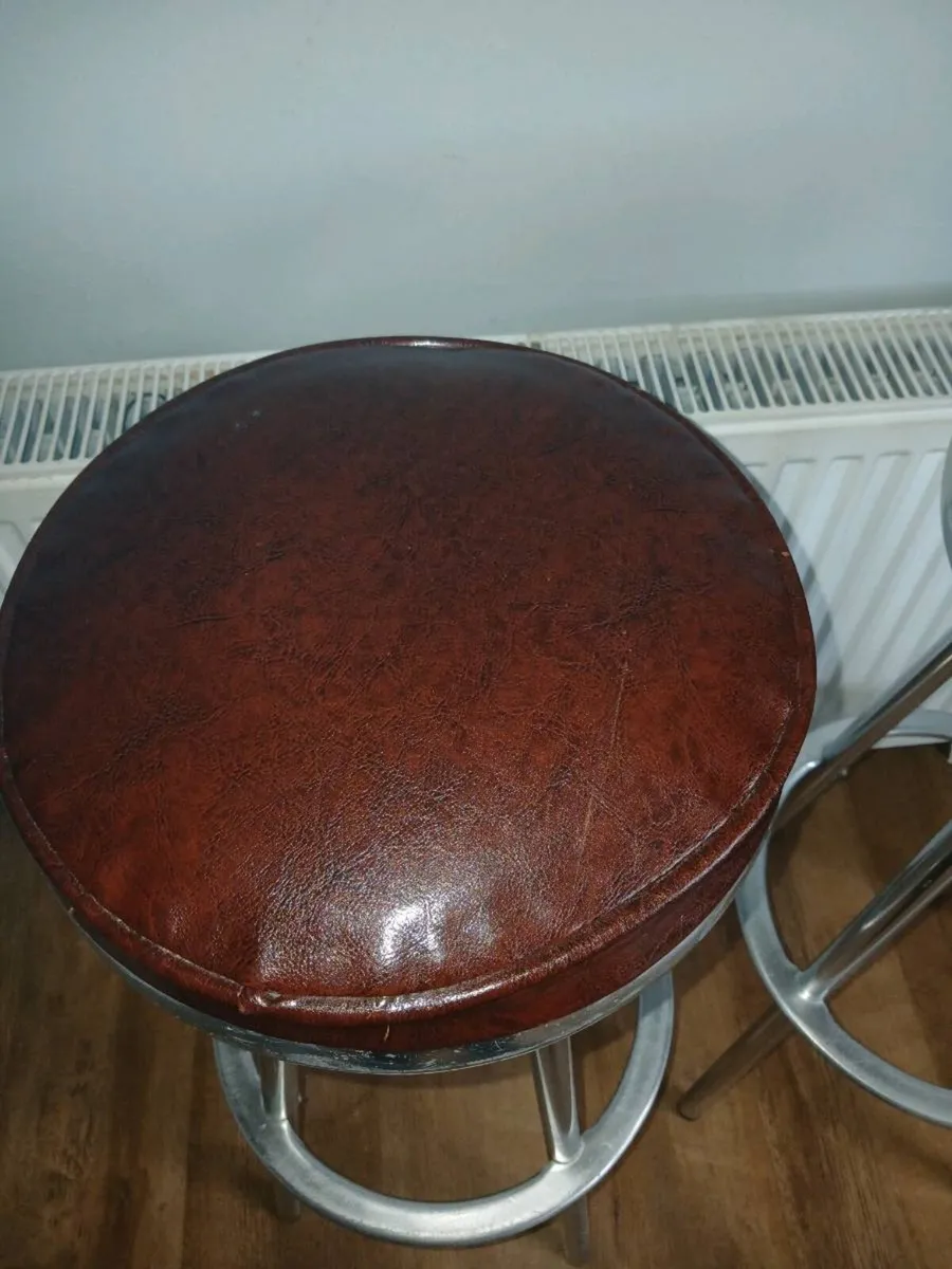 Vintage industrial stools  x 2 - Image 4