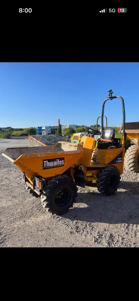 Thwaites 1 ton hi tip.            2018 - Image 3