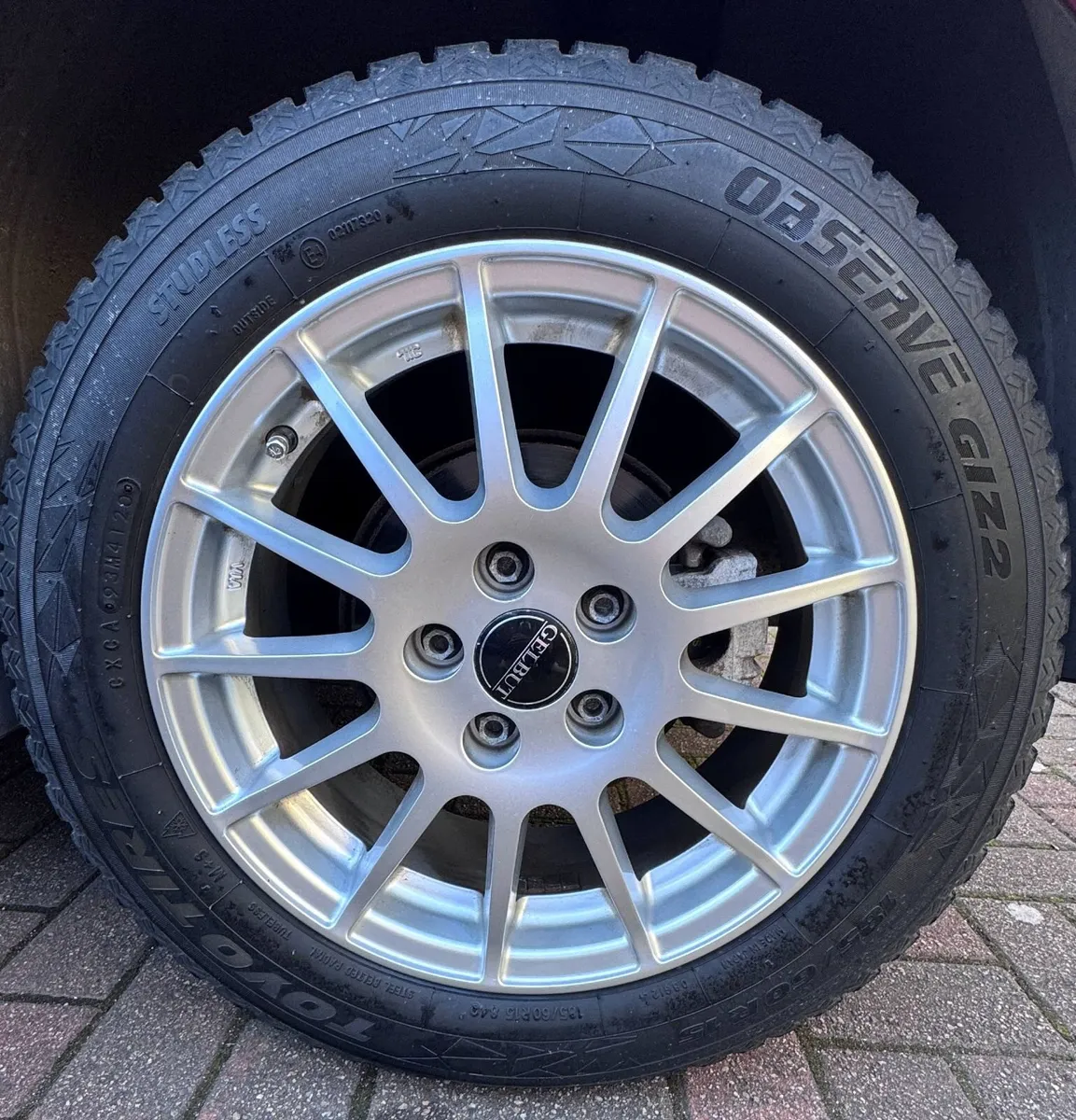 15” GELBUT Alloy Wheels + Toyo Winter Tyres | 5x10 - Image 1