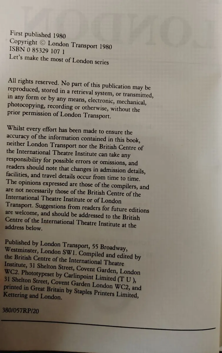 Vintage London Theatre Guide Set - Image 2