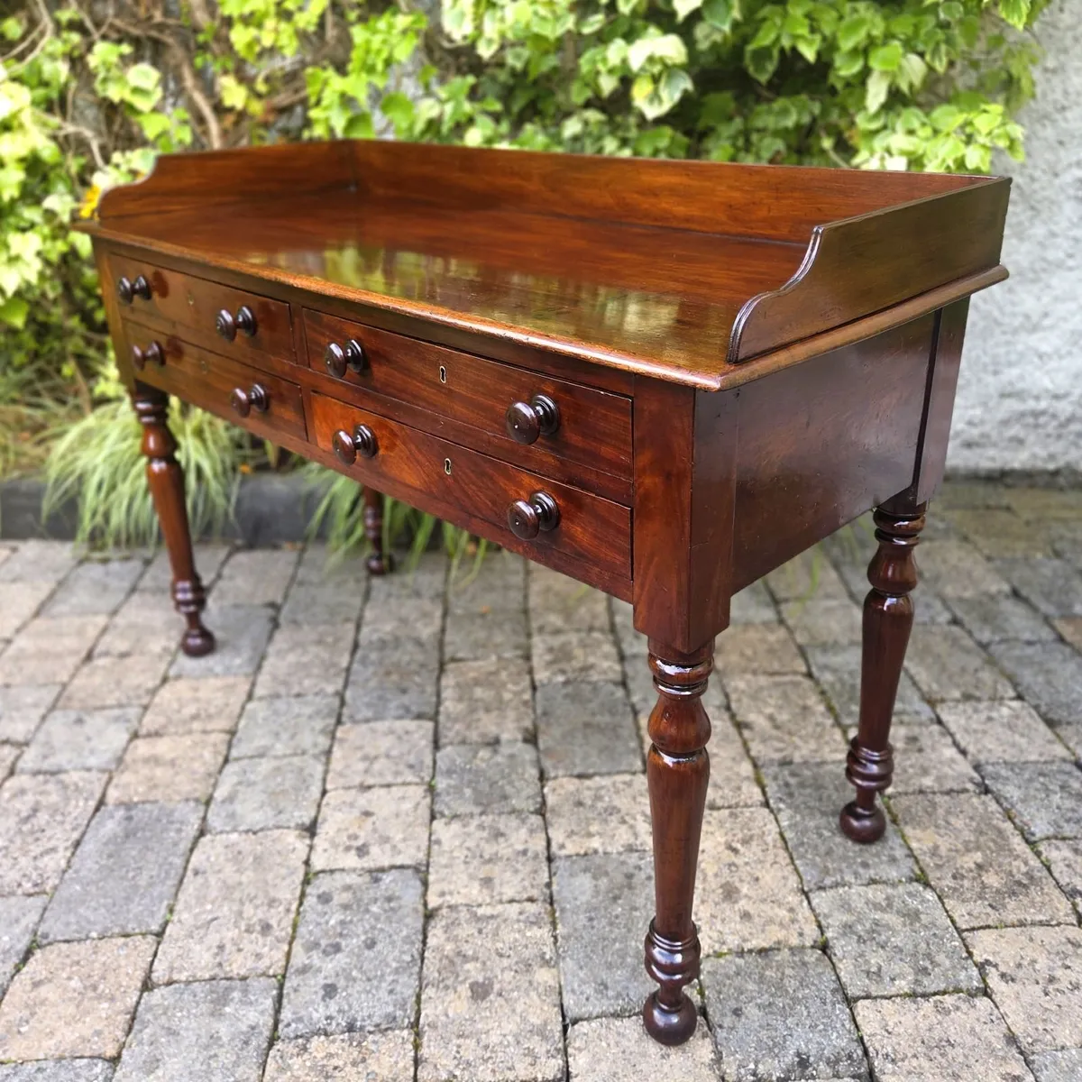 Early Victorian Gallery Back Table- Circa 1840 - Image 1