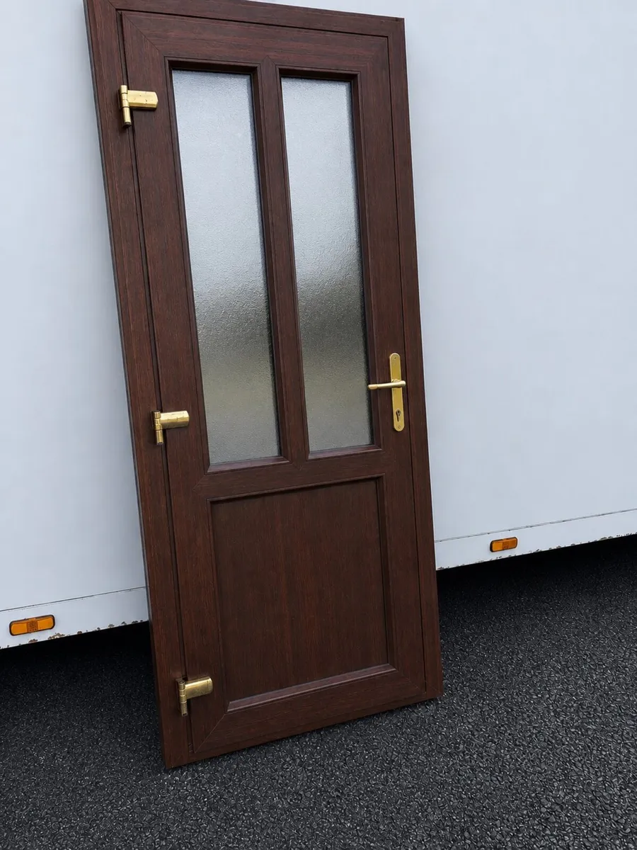🌟 UPVC Brown Single Back Door 🌟 - Image 1