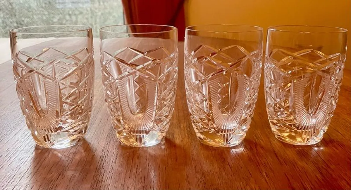 Four Rare Waterford Crystal WAT31 Pattern Glasses - Image 2