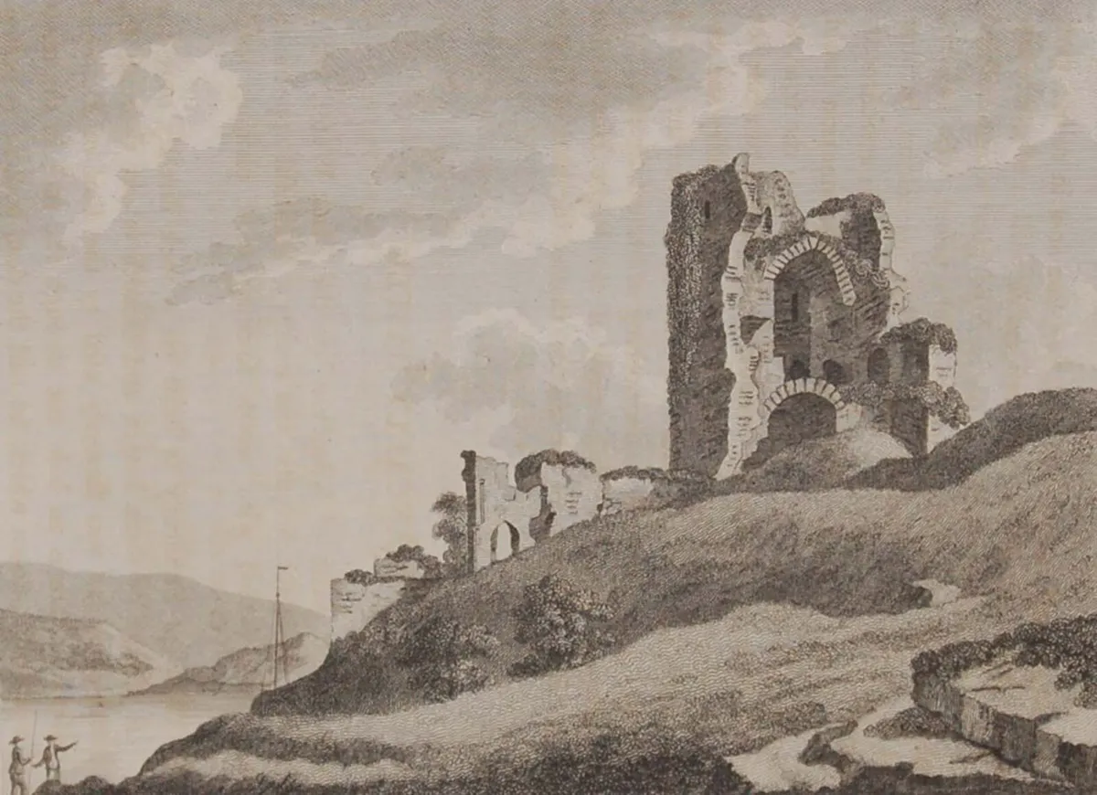 Strancally Castle Waterford Copper Engraving 1797 - Image 1
