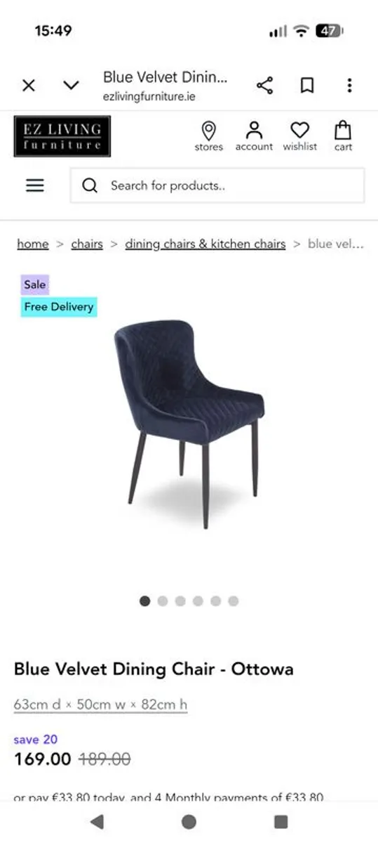 4 dining chairs - Image 3