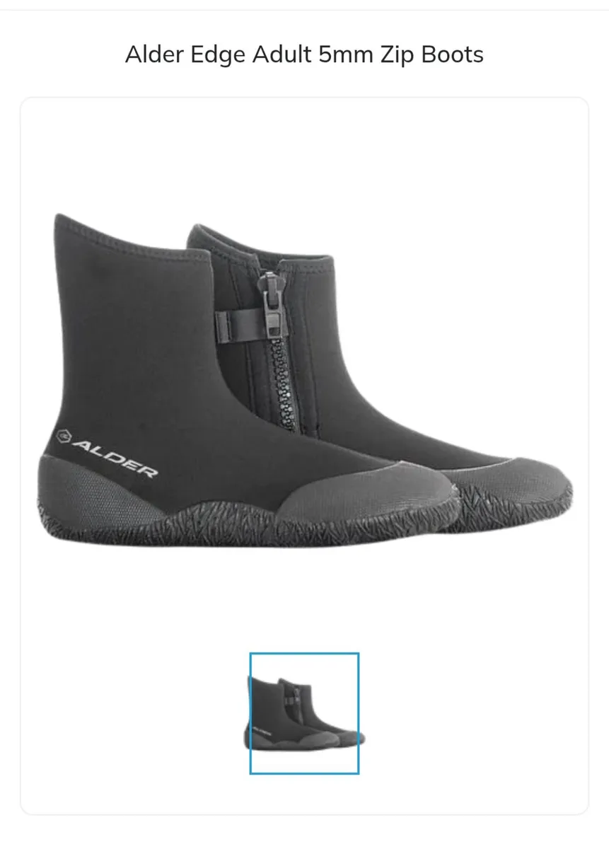 Alder zipped Wetsuit boots and gloves - Image 1