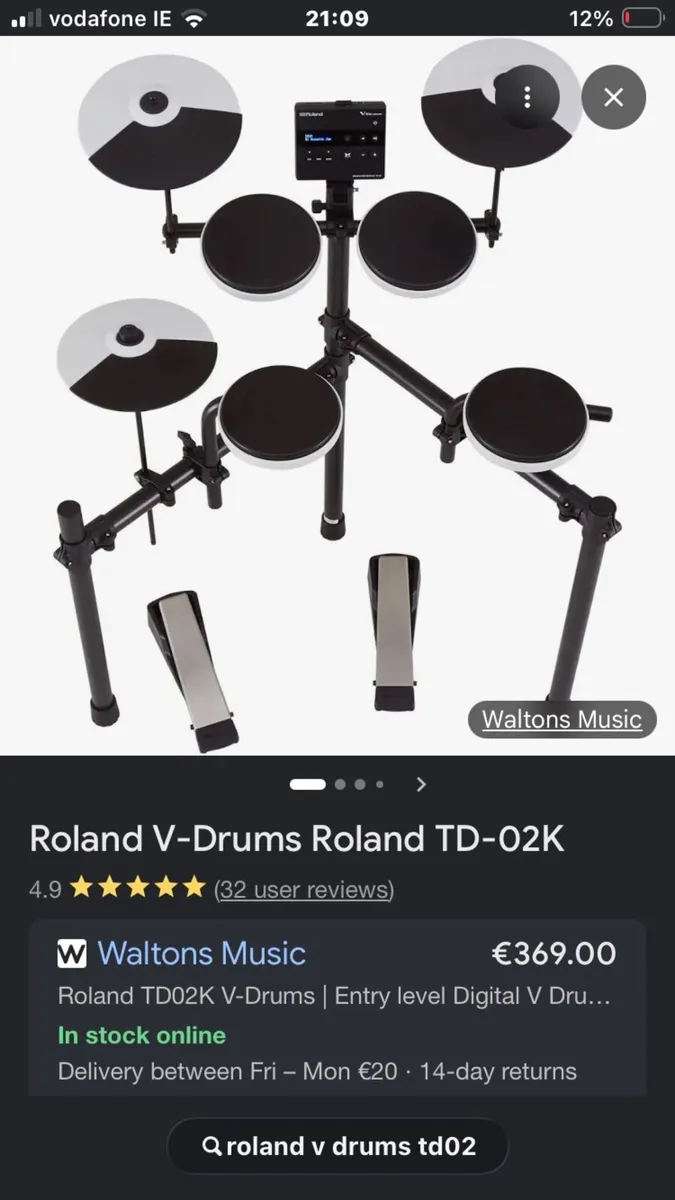 Roland v drums TD-02K - Image 3