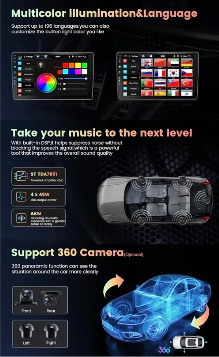 Ford Car Radio with Android Auto, Apple Carplay - Image 4