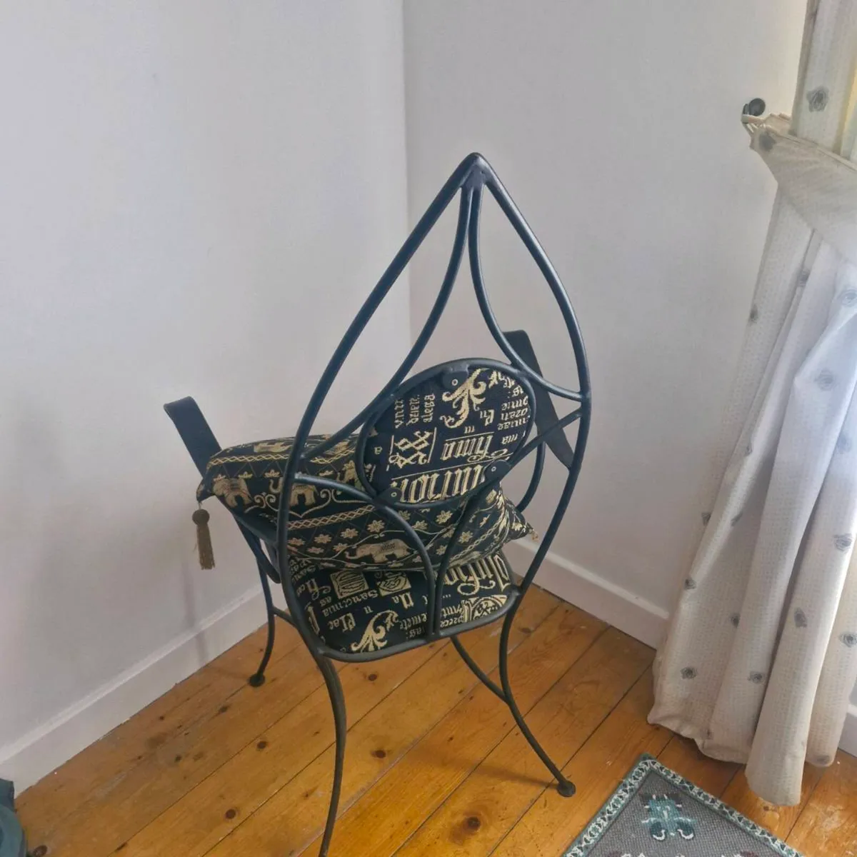 Vintage Style Wrought Iron Gothic  Chair
​ - Image 1