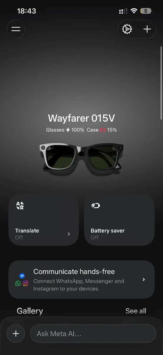 Meta Ray-Ban Wayfarer Glasses (GEN 2) - Image 4