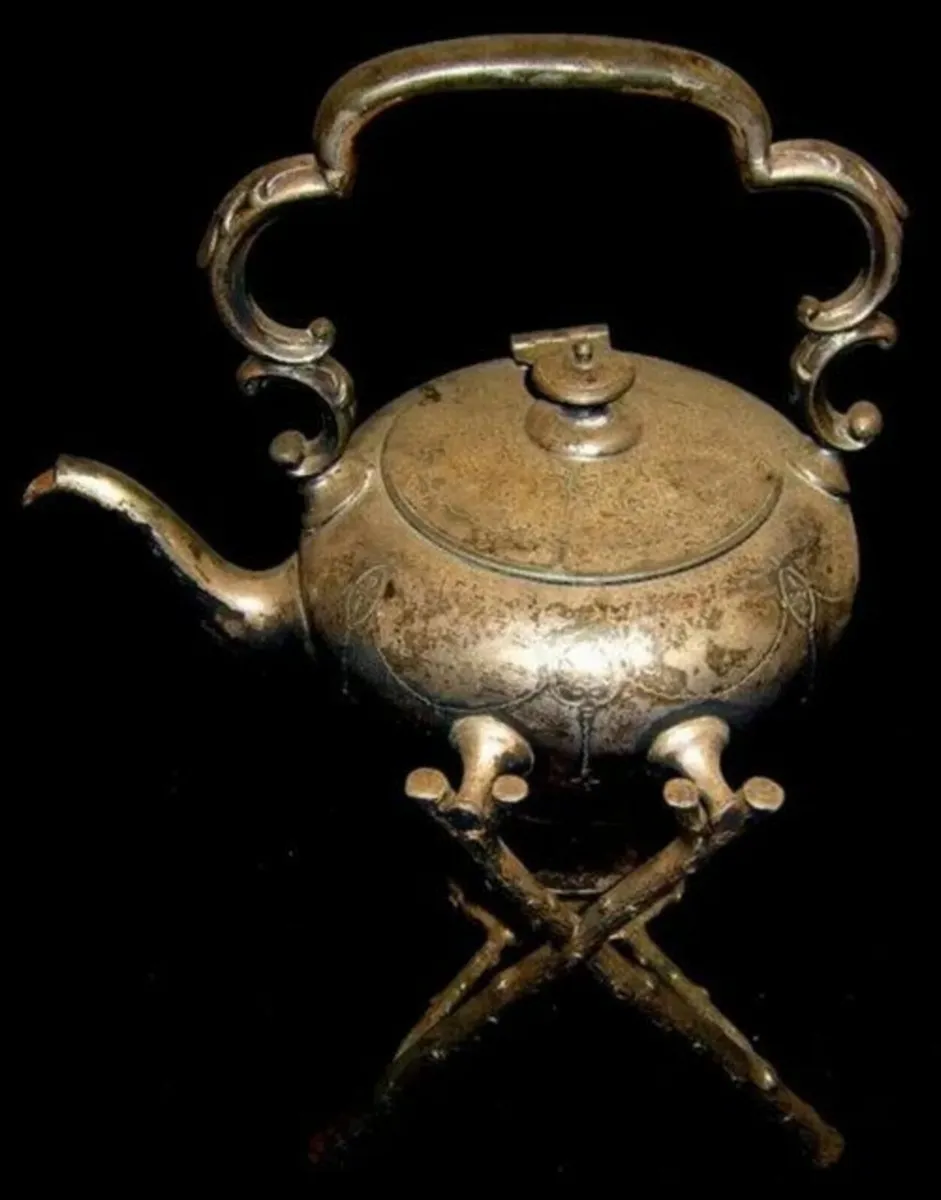 Antique Victorian Silver Spirit Kettle/Twig Stand - Image 2