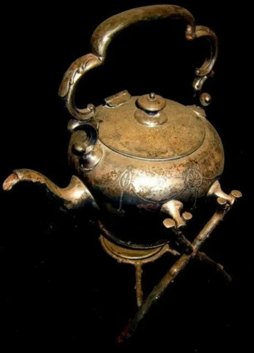 Antique Victorian Silver Spirit Kettle/Twig Stand - Image 1