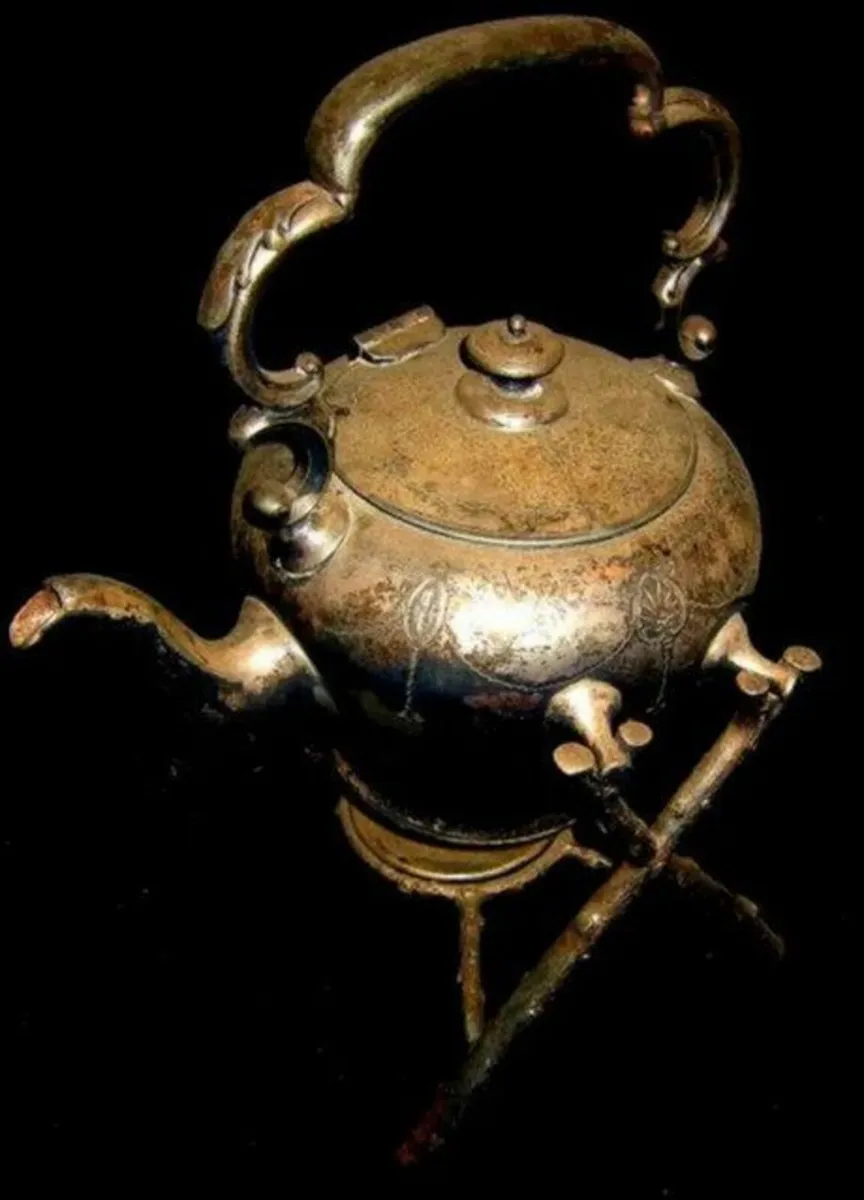 Antique Victorian Silver Spirit Kettle/Twig Stand - Image 3