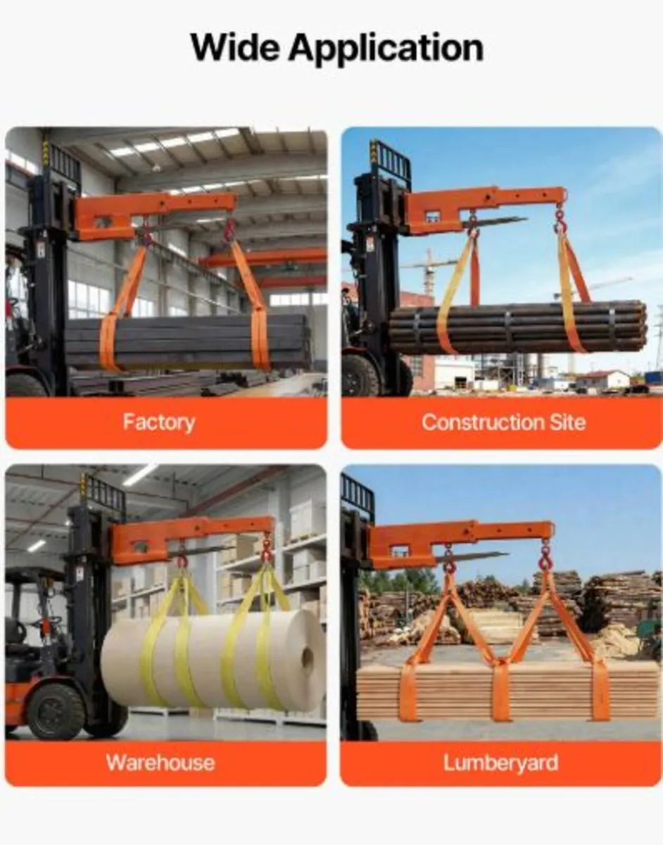 Forklift Jib Boom Crane,2495 kg Capacity,Forklift - Image 4
