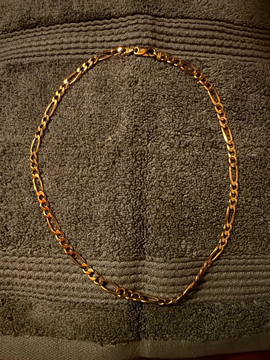 9ct Gold Figaro Chain. 35.7g