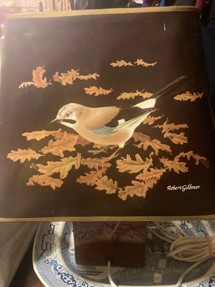 1960s bird themed table lamp free postage - Image 2