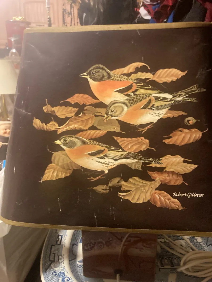 1960s bird themed table lamp free postage - Image 3