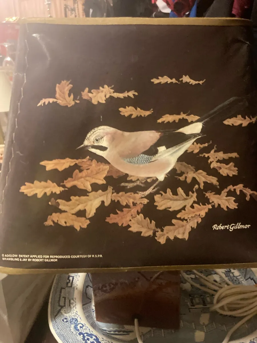 1960s bird themed table lamp free postage - Image 4