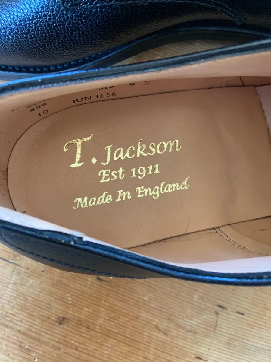 Men’s shoes leather size 9.5/10 new - Image 3