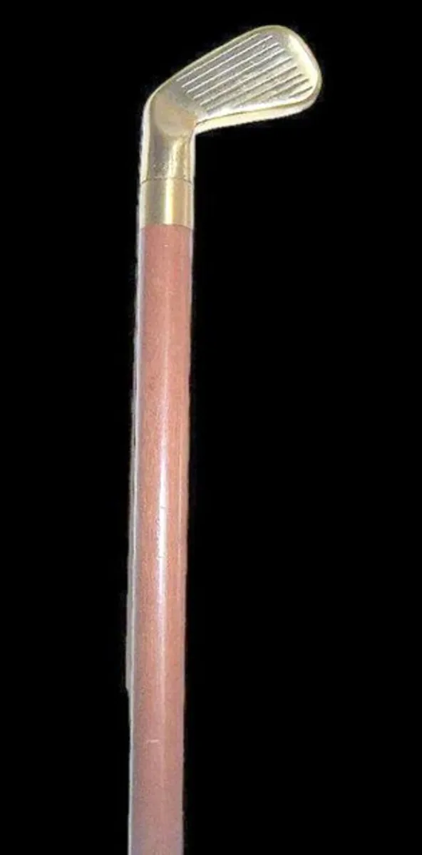Vintage Golf Club Walking Stick with Hidden Flask - Image 2