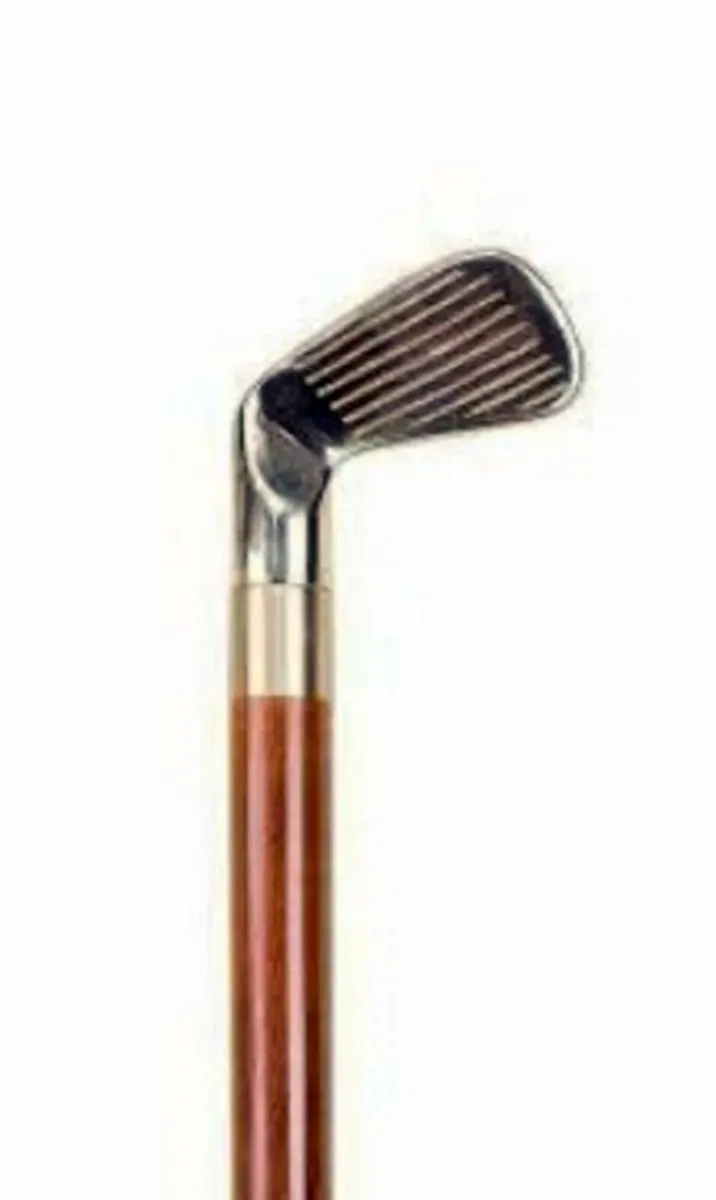 Vintage Golf Club Walking Stick with Hidden Flask - Image 3